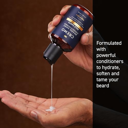 Cremo Palo Santo Beard Deep Conditioner For Men, Helps Soften Dry, Coarse Facial Hair with Powerful Moisturizers, 6 Fl Oz