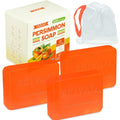3Pack Natural Persimmon Soap Bar for Body Odor Control, Organic Deodorant Body Persimmon Bar Soap for Old People Smell, Remove Odor Bath Soap for Women & Men