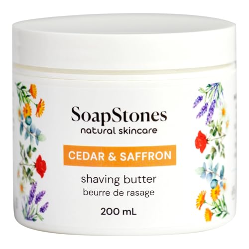 Soapstones Shaving Butter in Cedar and Saffron