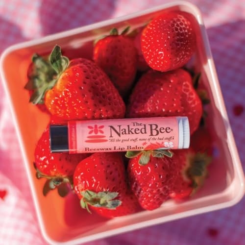 The Naked Bee USDA Organic Strawberry Blossom Lip Balm .15 oz