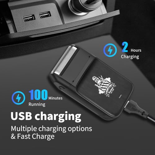 KEMEI KM-T366 Electric Foil Shaver for Men, Cordless Beard Trimmer with Pop-up Trimmer, Rechargeable Mens Razors for Shaving & Bald Head