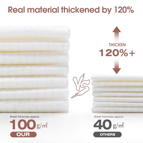 2Pack Disposable Face Towel Facial Cloth Thicker Large Size 10"X12" Towelettes Disposable for Washing Face Clean Skin Towels Facial Towels