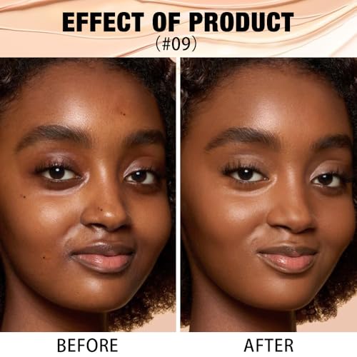 2 in 1 Foundation Concealer, Lightweight Creamy Long Lasting Face Makeup for Combination Oily Skin, Conceals Dark Circles Under Eyes Dark Spots and Blemishes, Vegan Cruelty-Free, Cappuccino
