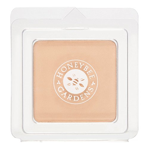 Honeybee Gardens Pressed Mineral Powder Foundation Refill ? Luminous Light Warm Neutral, Adjustable Light Coverage Matte Pressed Powder Foundation, Made Without Talc Face Makeup, 7.5g
