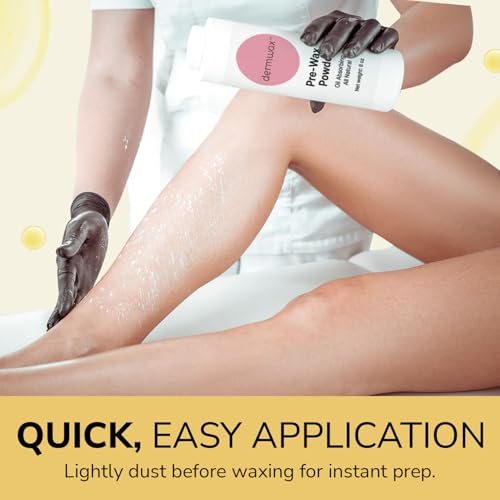 Pre Wax Powder 8 oz ? Talc Free Powder to Prepare & Protect Skin for a Smooth Base ? Absorbs Oils & Moisture - Fragrance & Aluminum-Free ? With Corn Starch, Sodium Bicarbonate, Hydrated Silica