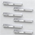 Nail Polish Wall Rack Mirror Silver Acrylic Floating Shelves 15 Inch 6 Pack Kids Bookshelf Tattoo Ink Essential Oils Figurine Display Shelf Spice Rack for Salons Retailers Home