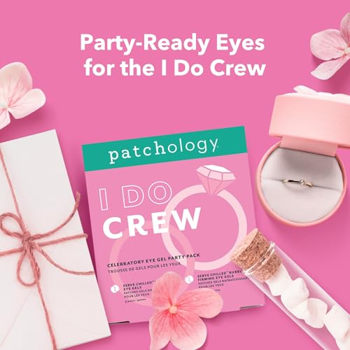Patchology Hydrating Under Eye Gel Patches ? I Do Crew Bridesmaid Gift Set with Ros? & Bubbly Serve Chilled Eye Masks (6 Count) ? Cooling, Depuffing Skincare for Bridal Prep, Gifting & Self-Care