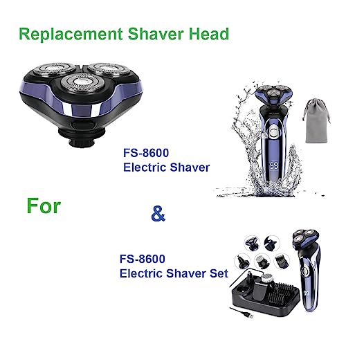 Replacement Shaver Head for Series FS-8600 Electric Shaver Electric Razor for Men, 4 in 1 Rotary Men Shaver Beard Trimmer, Electric Shaver
