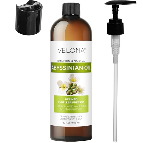 velona Abyssinian Oil 32 Fl Oz | 100% Pure and Natural Carrier Oil | Hair, Body Care | Use Today - Enjoy Results