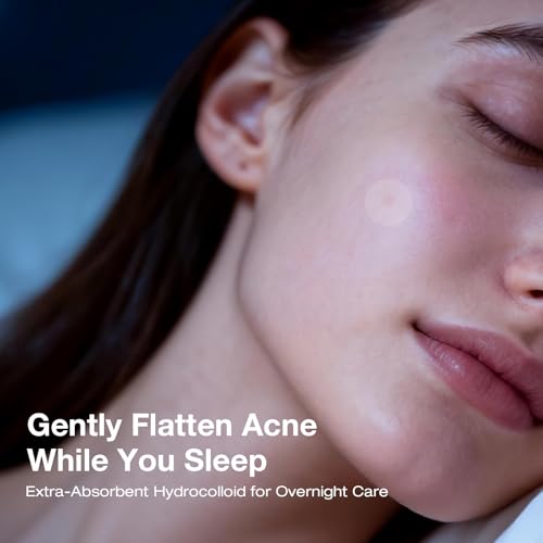 Overnight Pimple Patches - Extra-Absorbent Hydrocolloid Acne Patch for Face with Strong All-Night Adhesion, Breathable Waterproof Film, Clean-Care Complex, Patented Easy-Peel Design, 36 Count