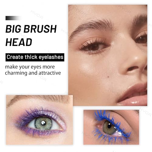Ownest 6 Colors Mascara Set, Rainbow Colorful Mascara for Thicking Charming Lashes-looking, Waterproof Lasting, Neon Color Eyelashes Makeup Set