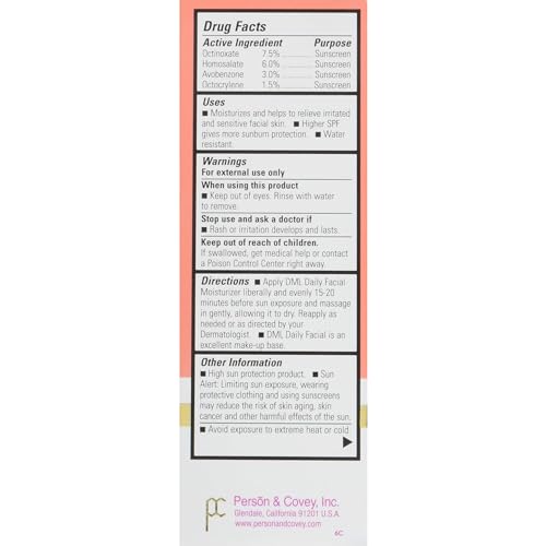 DML Facial Moisturizer SPF 25 1.50 oz (Pack of 4)