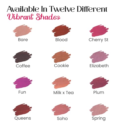 M2U NYC Rosewood Matte Liquid Lipstick ? Long Lasting High Impact Color with Up to 17H Wear ? Matte Lipstick for Women ? No Budge, Lightweight Creamy Vegan Formula Infused with Jojoba Oil - Queens
