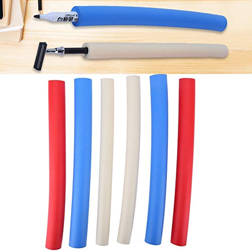 6Pcs Shaving Pen Foam Grip Tube,Non Slip Foam Handle Sleeve Cover Padding Grips for Utensil, Pens, Pencils, Razors