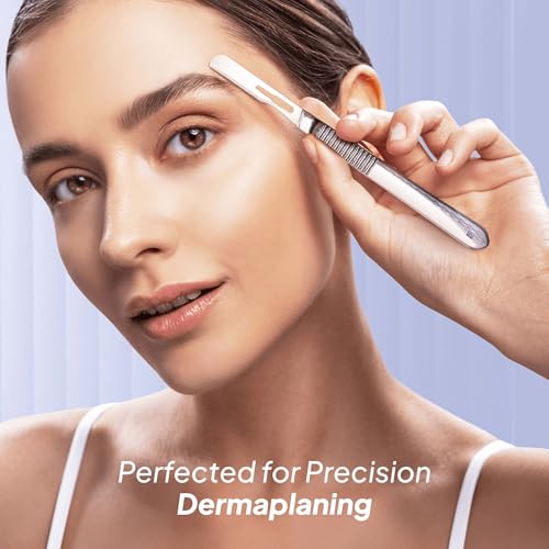 MyMed #14R Blades Dermaplaning Scalpels with Dermaplane Handle - Pack of 15 Dermaplane Razor for Women Face + Dermaplane Handle #3, Dermaplaning Tool for Face