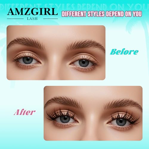 Fairy Lash Clusters Manga 144Pcs Eyelash Clusters Spiky Cluster Eyelash Extensions Individual Lashes Volume Anime Lash Clusters with Thin Band Lashes DIY at Home(Holiday,C-Mix8-18mm)