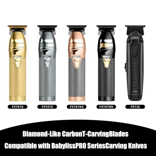 FX707Z DLC 2.0 Replacement Blades Compatible with BaByliss PRO Barberology Trimmer Blade,Zero-Gapped Replacement Trimmer Blade Compatible with BaBylissPRO FX787 & FX726 Trimmer