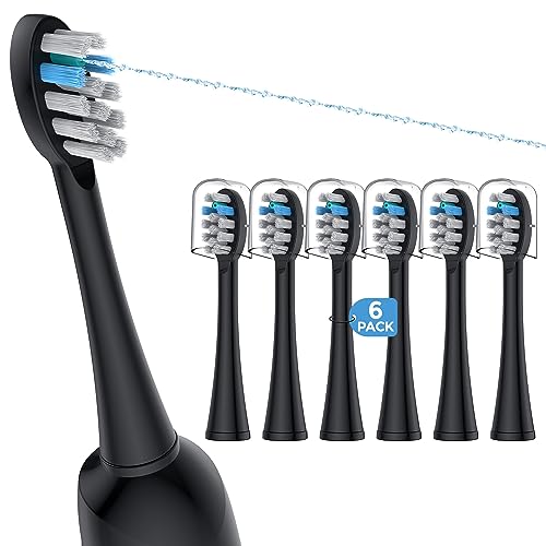 FitMount 3 Pack Toothbrush Replacement Heads Compatible with WaterPik Sonic Fusion 2.0, FitMount Flossing Brush Head Fit for Water-Pic SF-01W SF-02W and 2.0 SF-03 SF-04