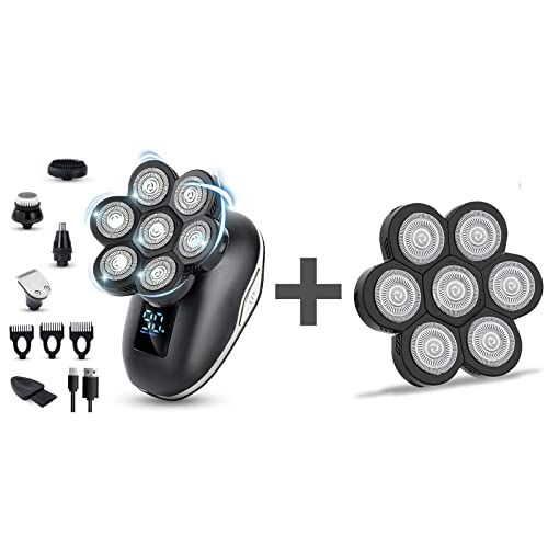 Head Shavers for Bald Men+UPTARD 7D Blade Replacement Heads