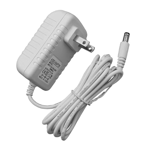12V Charger Replacement for Spectra Breast Pump Power Supply Cord Compatible with Spectra S1 S2 Plus SPS100 SPS200 S3 Pro SG Synergy Gold Charging Cable, 6.6FT, White