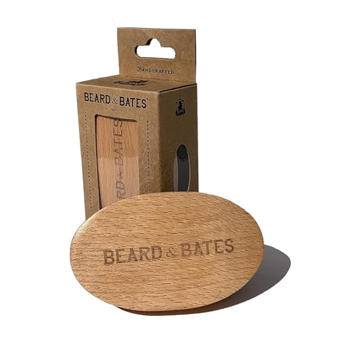 BEARD & BATES Factory Seconds Beard Tool Kit, Wooden Comb, Scissors, Brush, Deep Discount