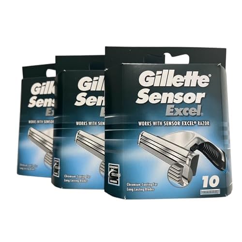 Gillette Sensor Excel - 10 Count (Pack of 3)