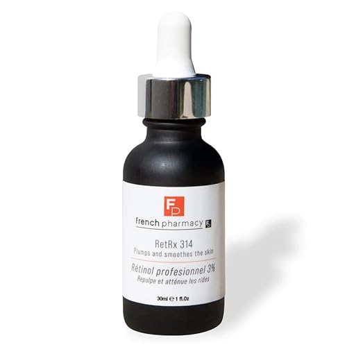 French Pharmacy RetRx 314 Professional Facial Retinol Serum - Skin Renewing - Anti-Aging - Increase Elasticity, Plumpness & Brightness - For All Skin Types - 1oz
