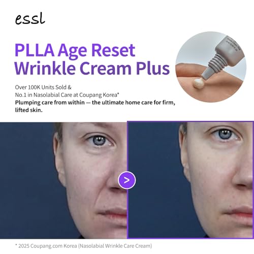 ESSL PLLA Age Reset Wrinkle Cream Plus, Nourishing, Hydrates Moisturizer for a Smoother, Firmer-Looking Skin, Enhance Collagen, elastin, Hyaluronic acid, korean skin care 0.5fl.oz (15ml)