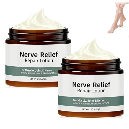 2PCS Nerve Cream,Neuropathy Lotion with Arnica,Natural Soothing For Joint,Daily Nourishment for forKnee, Hands, Feet & Legs