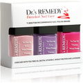 Dr¡¯s Remedy 3 Pack Nail Polish Kit - Hop To It, Be Hopeful Trio - Non Toxic and Organic All Natural Enriched Nail Strengthener - HOPEFUL Hot Pink/RESILIENT Rose/AMITY Amethyst