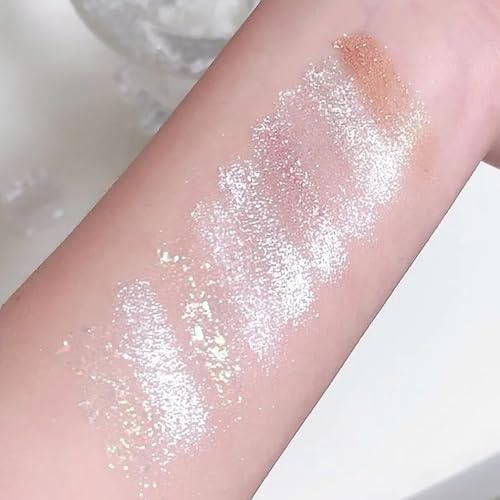 9-Color Glitter Eyeshadow Palette Set ? High Pigment Matte & Shimmer Eye Shadow Powder, Creamy Waterproof Long-Lasting Makeup Palettes for Natural to Bold Eye Looks,25# Snow White