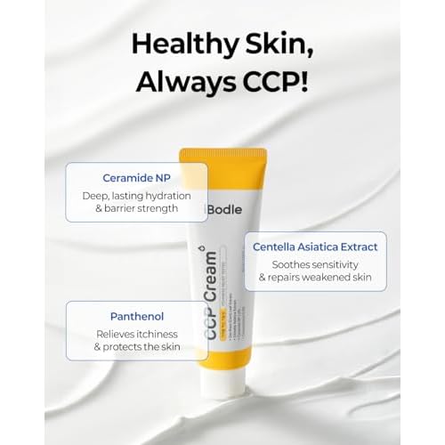 CCP Cream Korean, Itch Relief & Barrier Repair Moisturizer for Dry, Sensitive Skin, Gentle Formula Safe for Babies and Adults, Fragrance-Free 1.69 fl oz