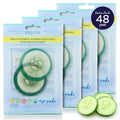 SpaLife Cooling Cucumber Eye Pads | Korean Dark Circles & Puffy Eyes Treatment | Nourishing Cucumber Eye Pads | Eye Mask for Puffy Eyes Daily Depuffing Eye Patches | 48 Count