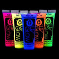 Blacklight Face and Body Paint 0.34oz - Neon Fluorescent (0.34 Fl Oz (Pack of 5))