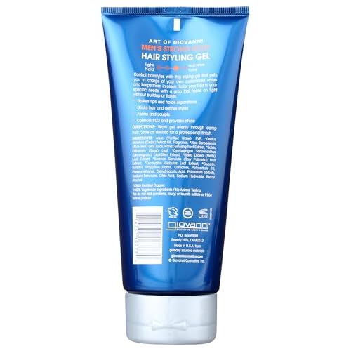 Giovanni Cosmetics Men Hair Styling Gel, 6.8 oz