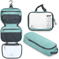 Toiletry Bag Kit Set: Hanging Travel Toiletry Bag + 311 TSA Cosmetic Liquid Bag + Ultralight Accessory Organizer Pouch