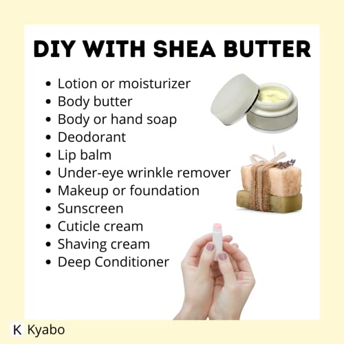 SHEA BUTTER 100% Pure Unrefined Raw Ivory - from the nut of the African Ghana Shea Tree (28 oz)
