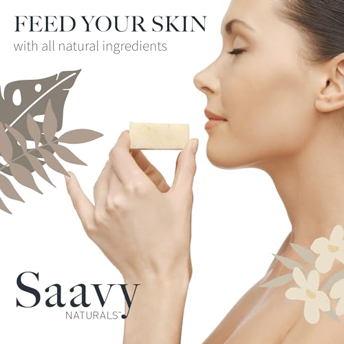 Saavy Naturals Hydrating & Purifying Mini Soap ? Plant-Based, Nourishing & Moisturizing Bar Soap Gift Set for Men & Women ? Mini Square Shaped Artisan Bar Soaps, 10 pack