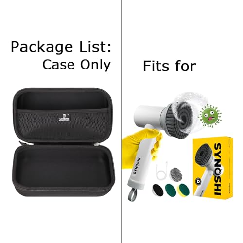 Hard Storage Case for SYNOSHI Electric Spin Scrubber - Travel Case for Cordless Waterproof Scrubber Dual Speed(Only Case)