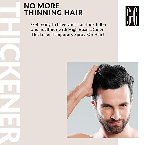 Salon Grafix High Beams Color Thickener Temporary Spray - Jet Black for Unisex - 2.7 oz Hair Color