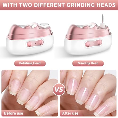 2026 Upgraded 4-in-1 Electric Nail Clipper,Electric Smart Nail Clippers for Adults-2 Speed Gears Adjustable,Automatic Nail Clippers with Polishing Light & Clip Storage for Adults,Seniors & Caregivers