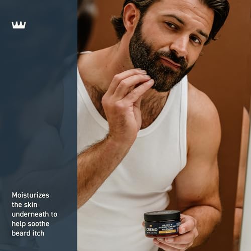 Cremo Beard & Scruff Cream,Palo Santo (Reserve Collection),4 oz - Soothe Beard Itch,Condition and Offer Light-Hold Styling for Stubble and Scruff (Product Packaging May Vary),(Pack of 2)