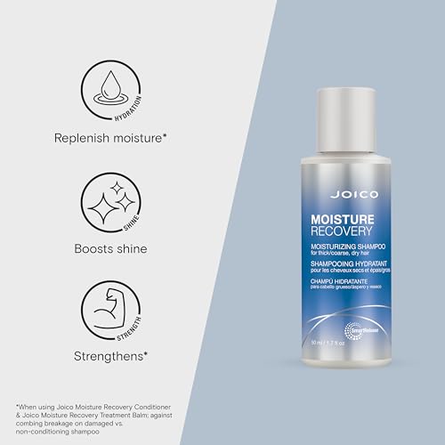 Joico Moisture Recovery Moisturizing Shampoo | For Thick, Coarse, Dry Hair | Replenish Moisture | Restore Smoothness & Elasticity | Reduce Breakage | Increase Strength | With Jojoba Oil & Shea Butter