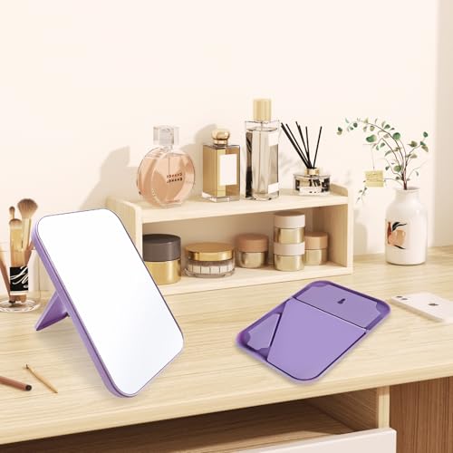 20 Pcs Desktop Makeup Mirror 8 Inch Portable Mirror with Metal Stand 90¡ÆAdjustable Rotation Travel Makeup Mirror for Spa Party, Girl, Women, Shower