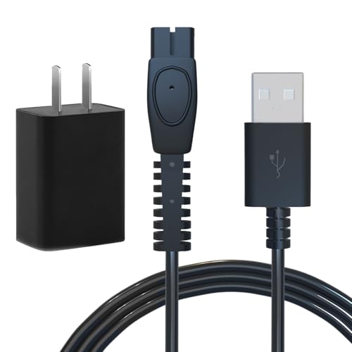 Premium 5V Charger Set with USB Cable for Philips Norelco S5880/81, S7887/82, X5006/85, S7885/85, S7886/84, X3001/90, X3052/91, MG7910/49, BT3230/41 Models, Replacement Power Adapter and Cord