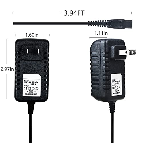 Power Adapter AC Charger Compatible with Philips Norelco Aquatec AT830 AT830/41 AT815 Shaver