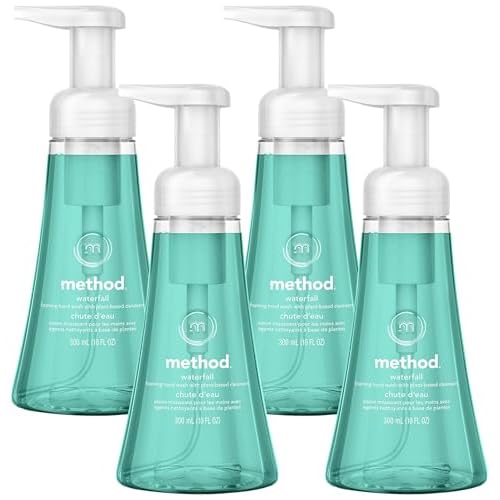 Method Foaming Hand Soap, Waterfall, Paraben and Phthalate Free, Biodegradable Formula, 10 Fl Oz (Pack of 4)