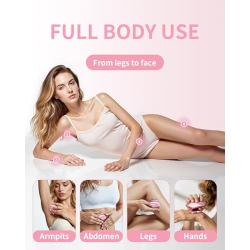 Electric Razors for Women, 5-in-1 Multi-Function Womens Razor with LED Display, Rechargeable Waterproof Electric Shaver, Ideal Travel Trimmer Body Hair Remover for Legs, Face, Armpits &Bikini (Pink)
