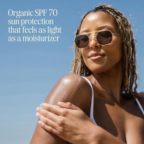 COOLA Organic Sunscreen SPF 70 Sunblock Body Lotion, Dermatologist Tested Skin Care for Daily Protection, Vegan and Gluten Free, Peach Blossom, 5 Fl Oz