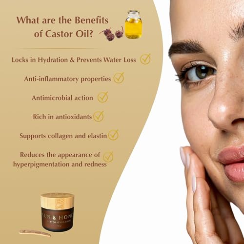 Beef Tallow for Face ? Tallow Face Moisturizer with Castor Oil, Luxury 100% Grass-Fed Tallow Balm for Dry & Mature Skin | Cosmetic Grade | Sun & Honey